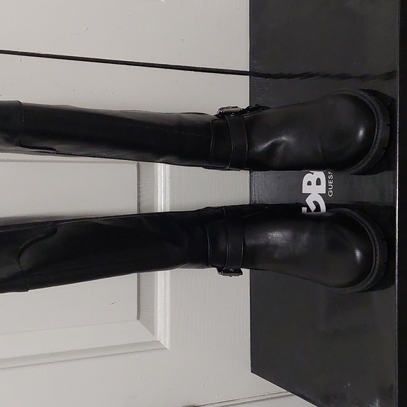 G by Guess Shoes - LEATHER RIDING BOOTS BY GUESS